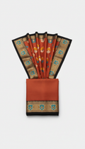 Terracotta Pop silk saree