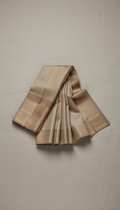 Wheat Beige Silk Saree with Subtle Border